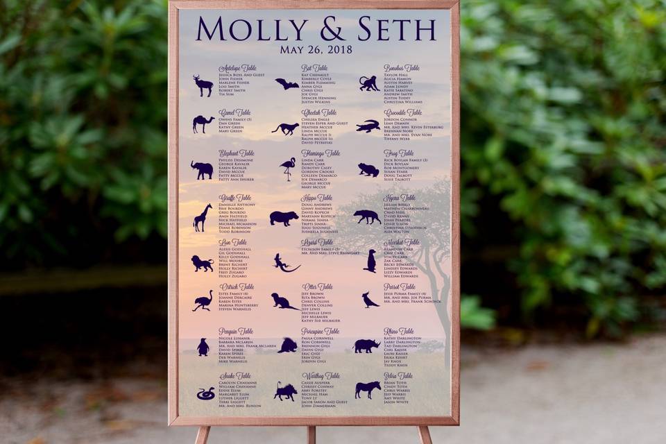 Zoo Seating Chart