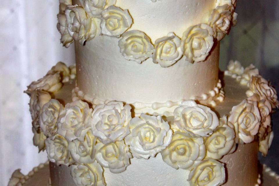 White on White w/BC Roses