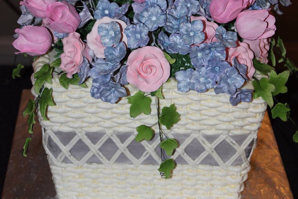 Flowers in Bloom Shower Cake
