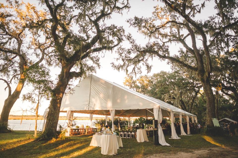 Farm Table with garland