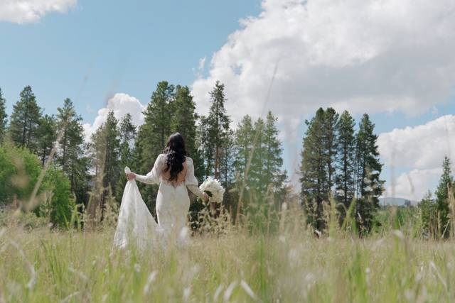 Walking in grass