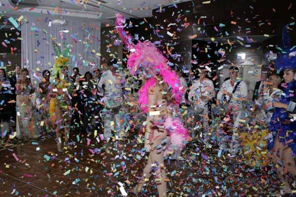 Confetti shower