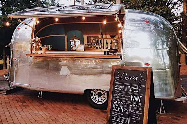 1959 vintage airstream bar