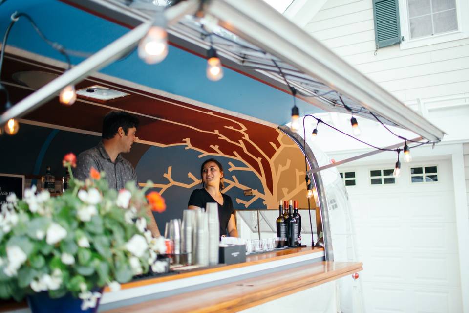 Vintage Airstream Bar