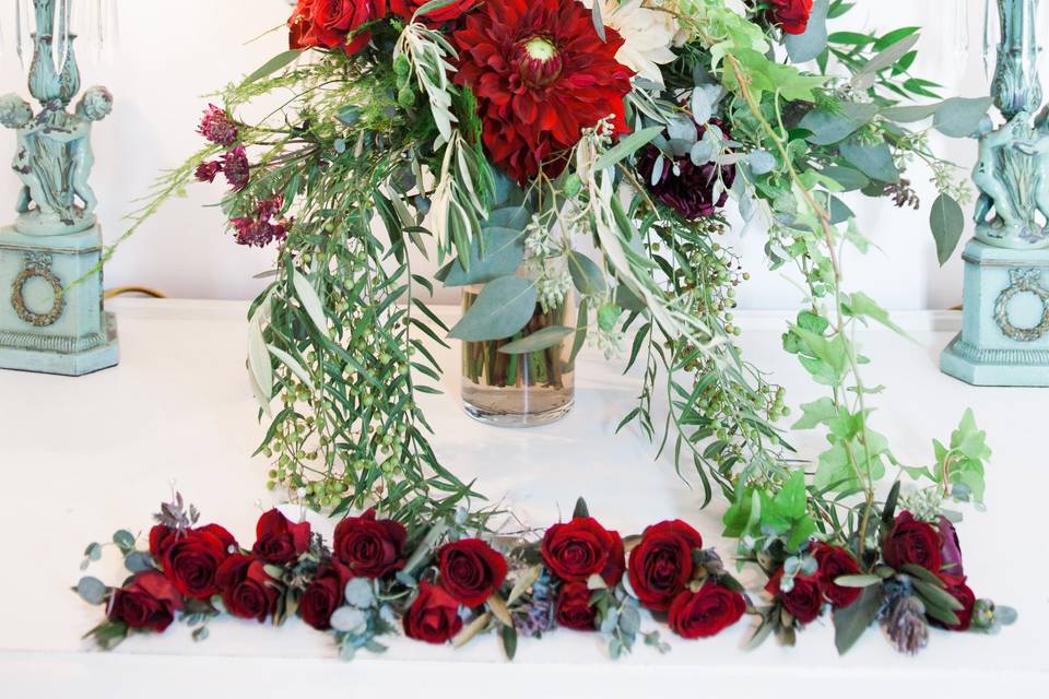 Organic bridal bouquets