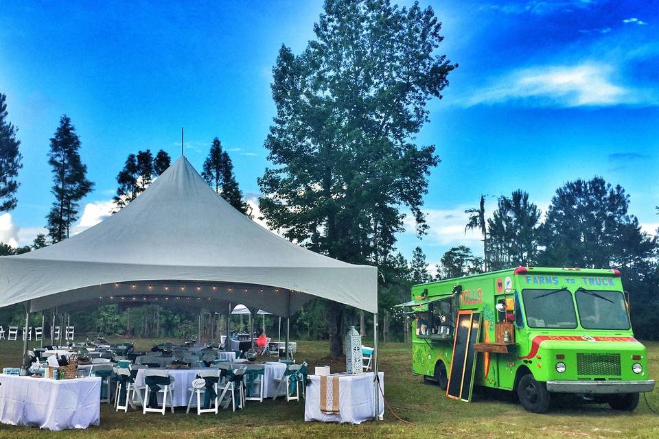 Roti Rolls marquee wedding