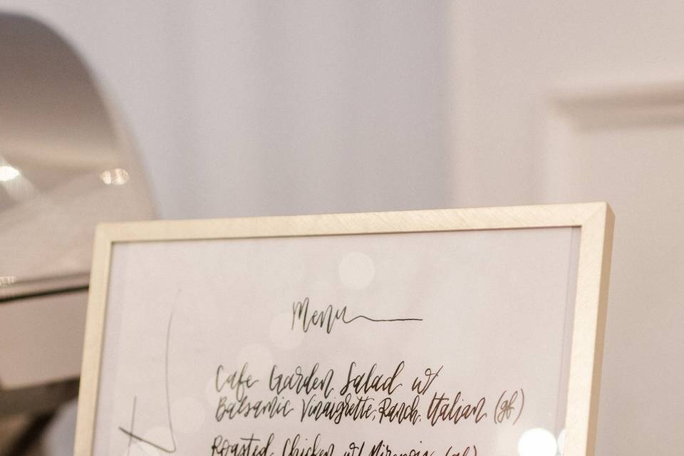 Menu Card