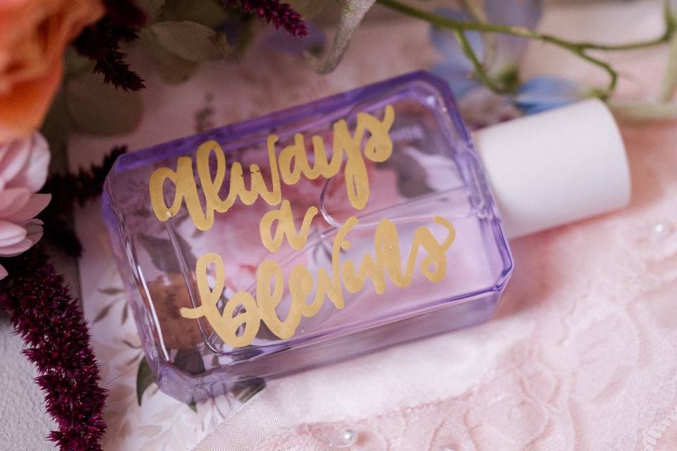 Lettered Perfume Bottle