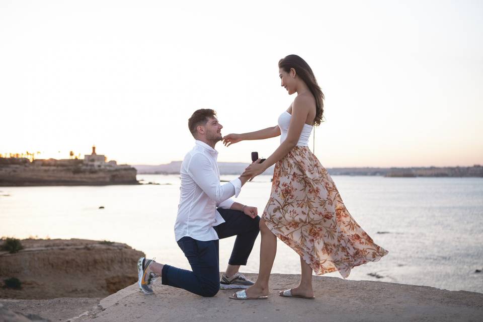 Wedding Proposal In Sicily