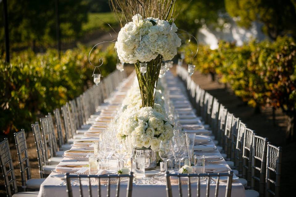 Long table setting