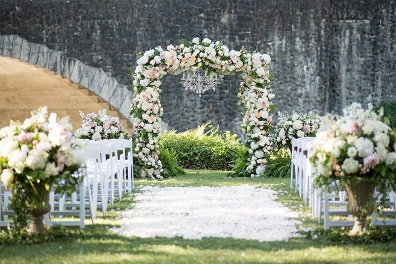 Floral aisle runner