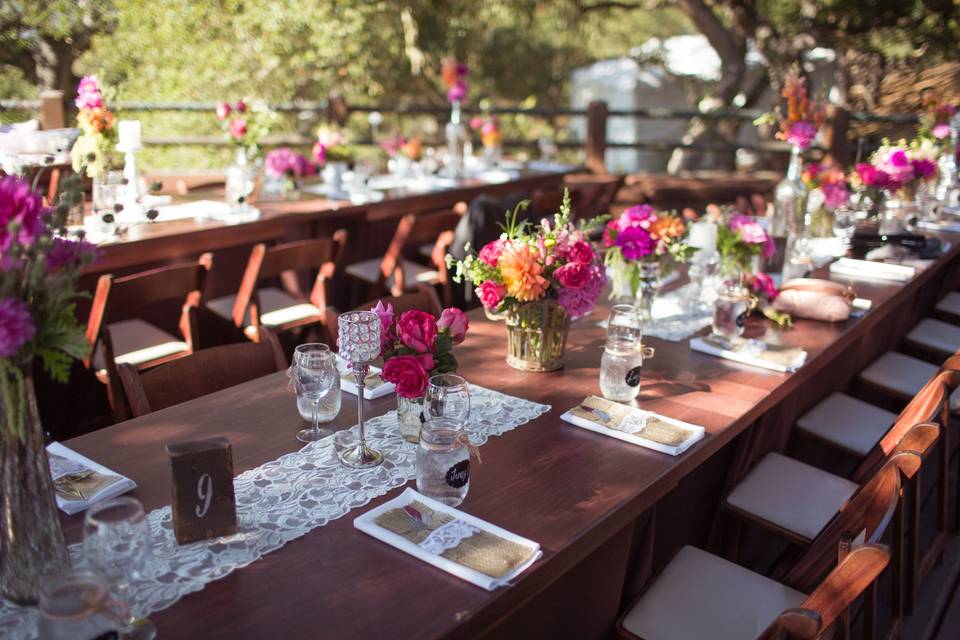 Guest's long table