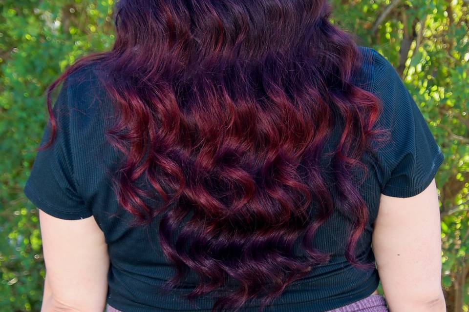 Soft curls, model photoshoot