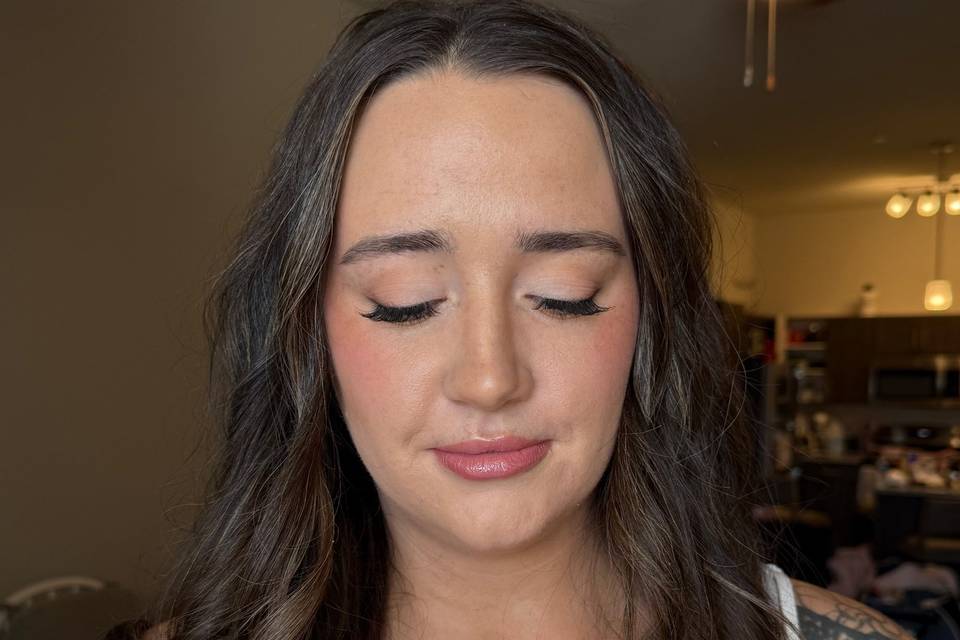 Bridesmaid, makeup only