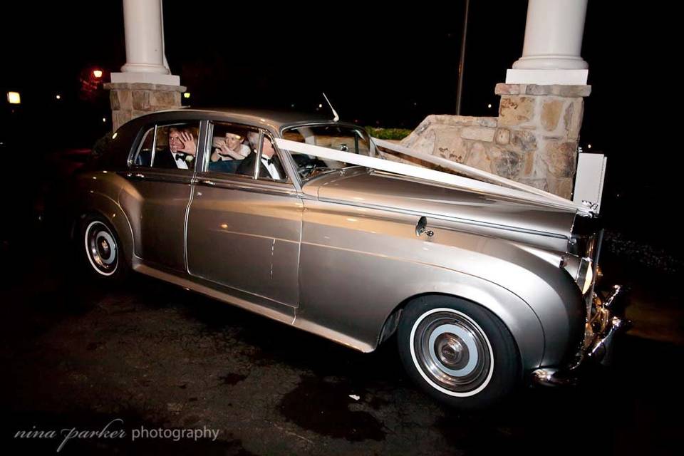 Our Beautiful 1961 Silver Bentley, when white will not do. This car is a classic and the AC is off the chart. It will handle the hottest days in Atlanta with a blink of the eye.