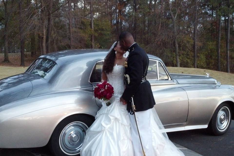 This is what it is all about!!! Making her the Princess that she is. Krystle and Ryan Morgan are the meaning of the word love. We had a wonderful day with them in our 1961 Silver Bentley!
