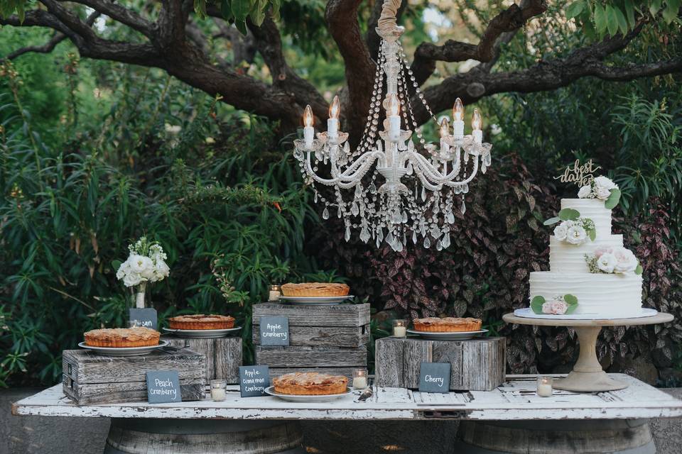 A dessert table.