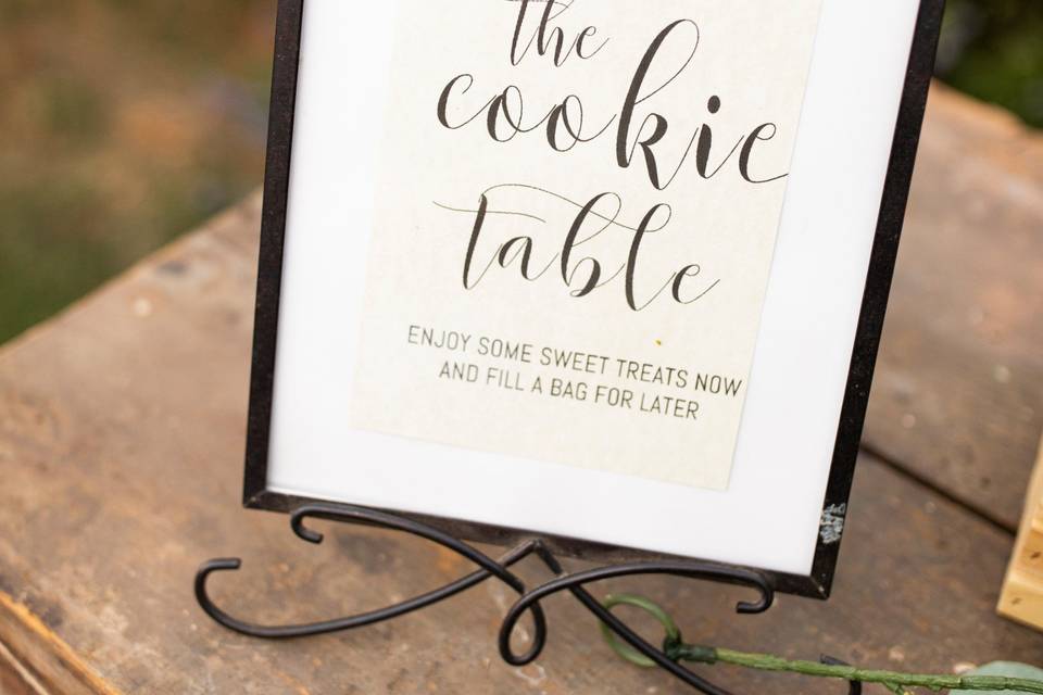 Signs for the Dessert Table