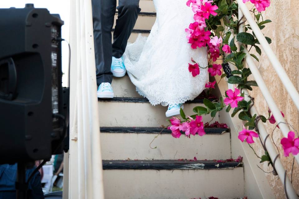 Exiting the Bridal Tower