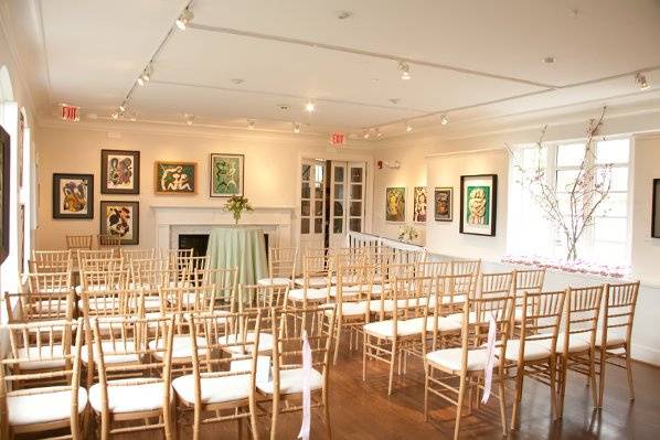 Lovely space for an intimate ceremony
