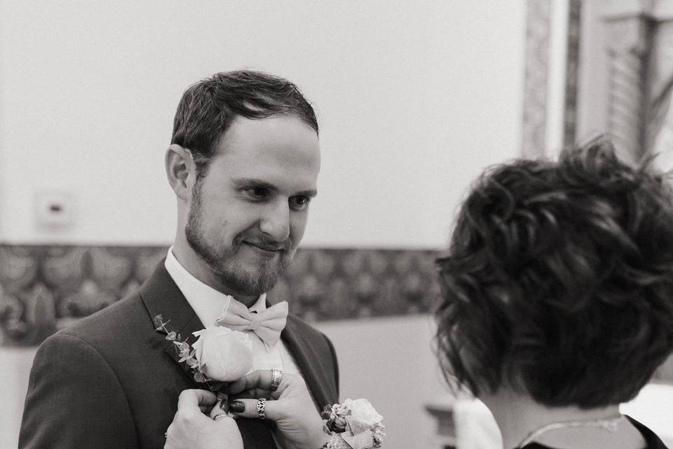 Boutonniere and Wrist corsage