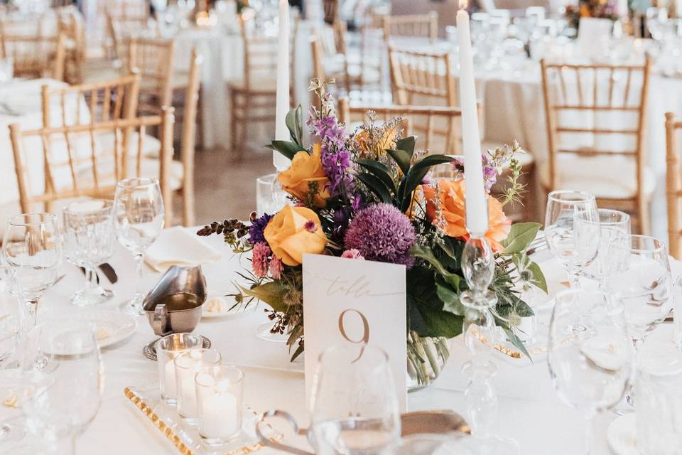 Sunset Centerpieces