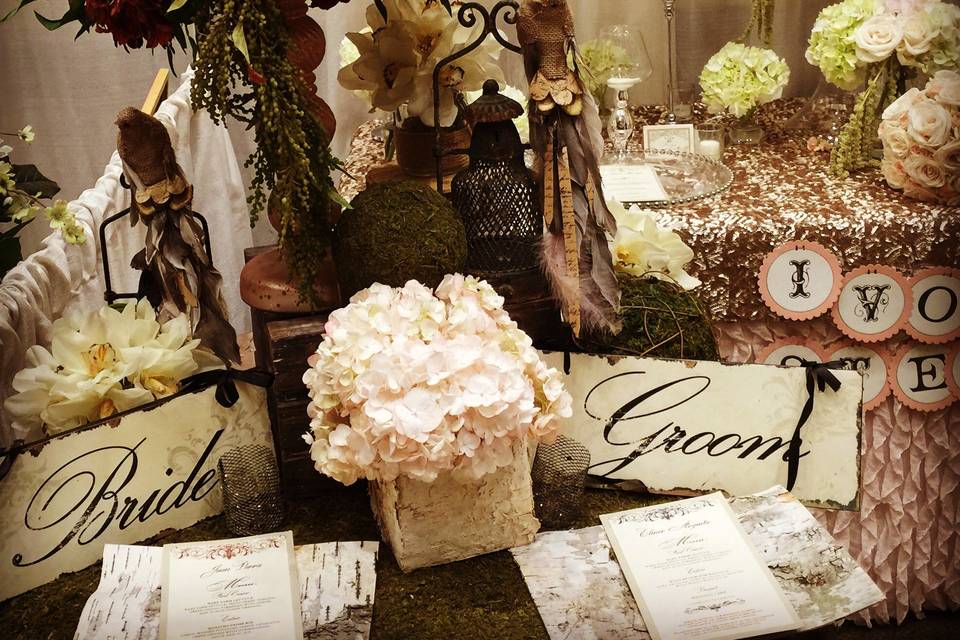 Wedding tablescape