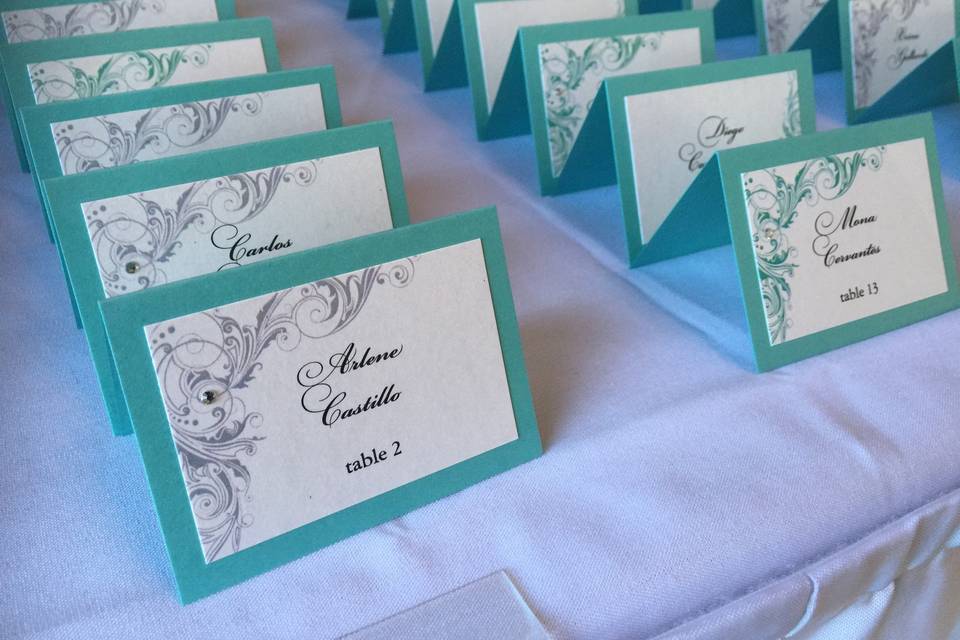 Escort Cards Display