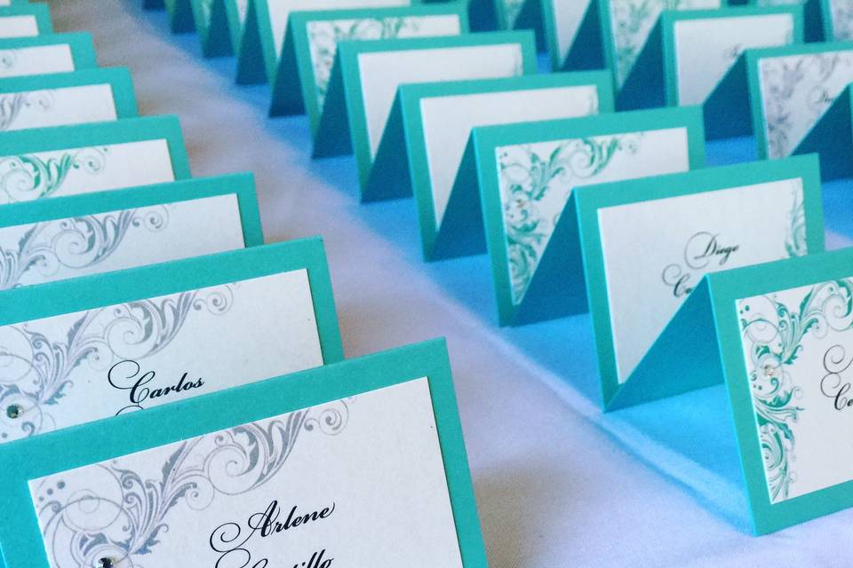 Escort Cards Display