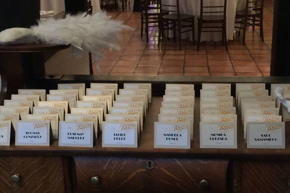 Escort Cards Display