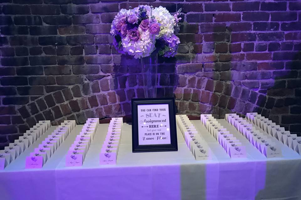 Escort Cards Display