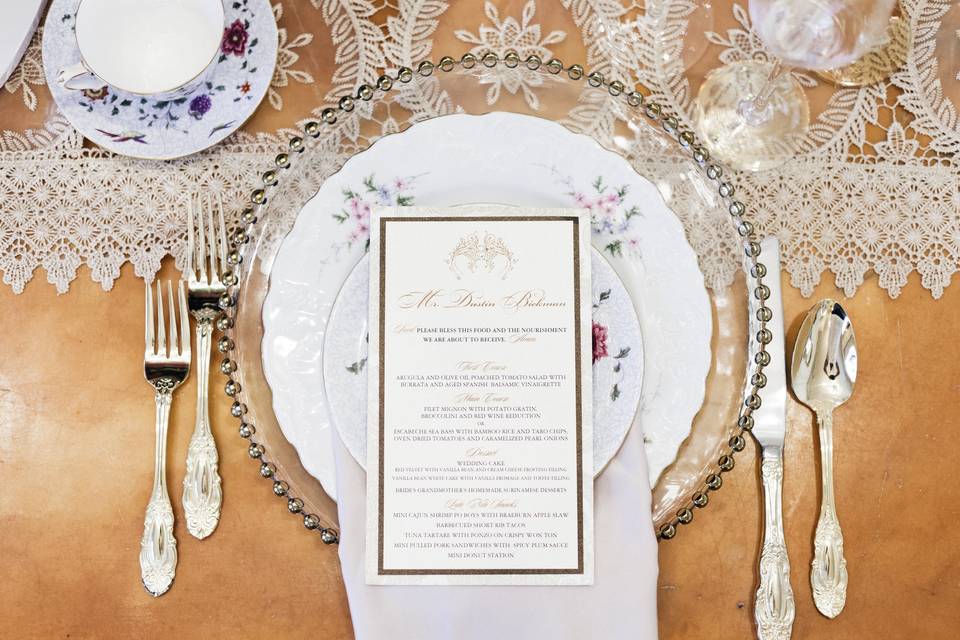 Menu Cards