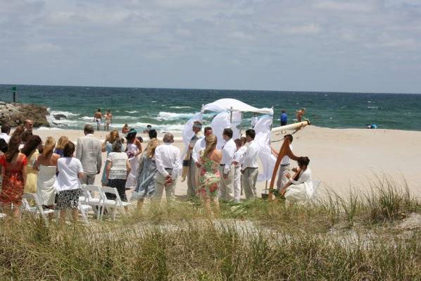 outdoor wedding ceremony