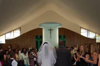 Indoor wedding ceremony