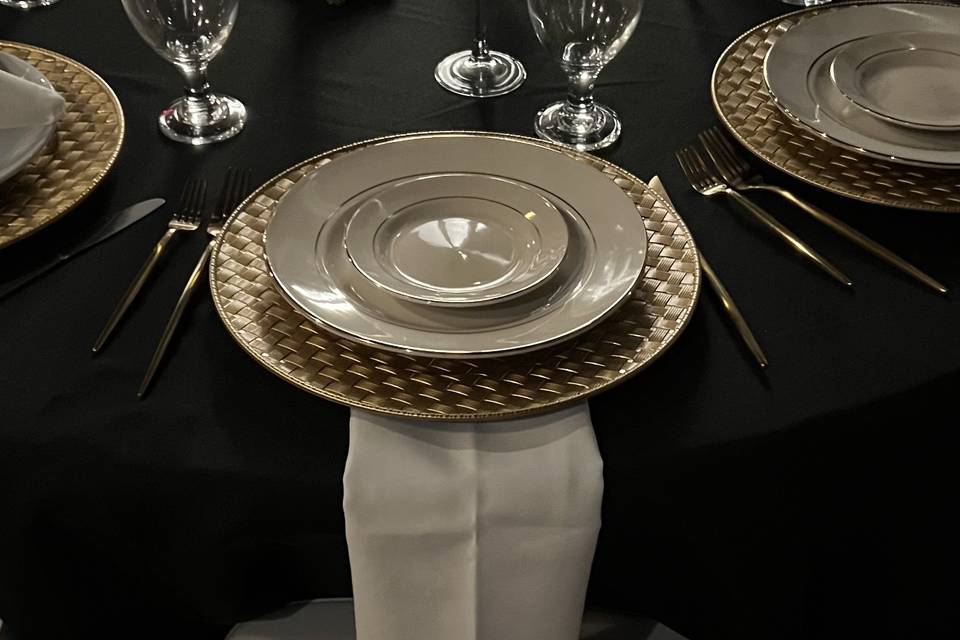 Plates, Glassware, Flatware