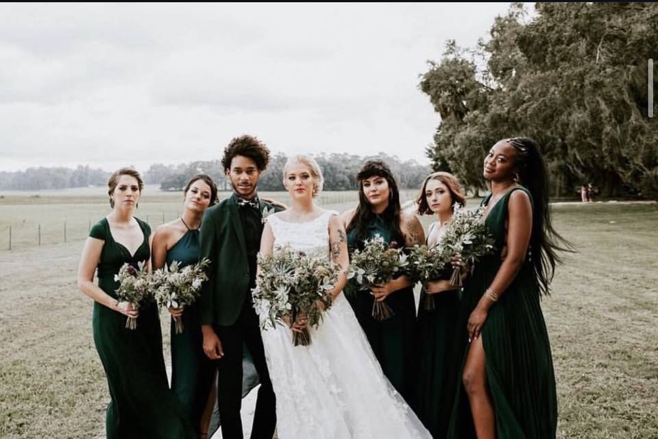 Glam Bridal Party
