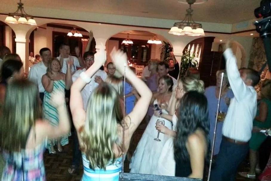 Wedding dance party