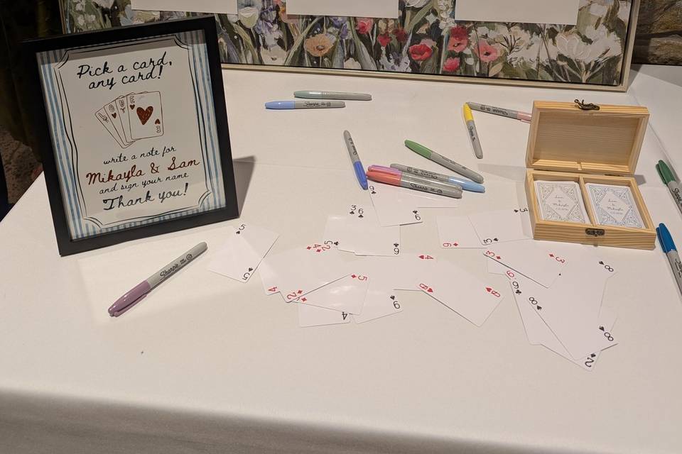 Guest Book/Seating Chart idea!