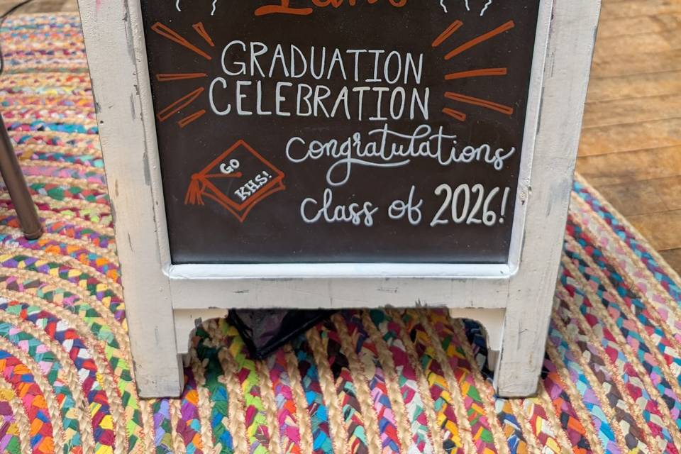 Graduation Party Custom Sign