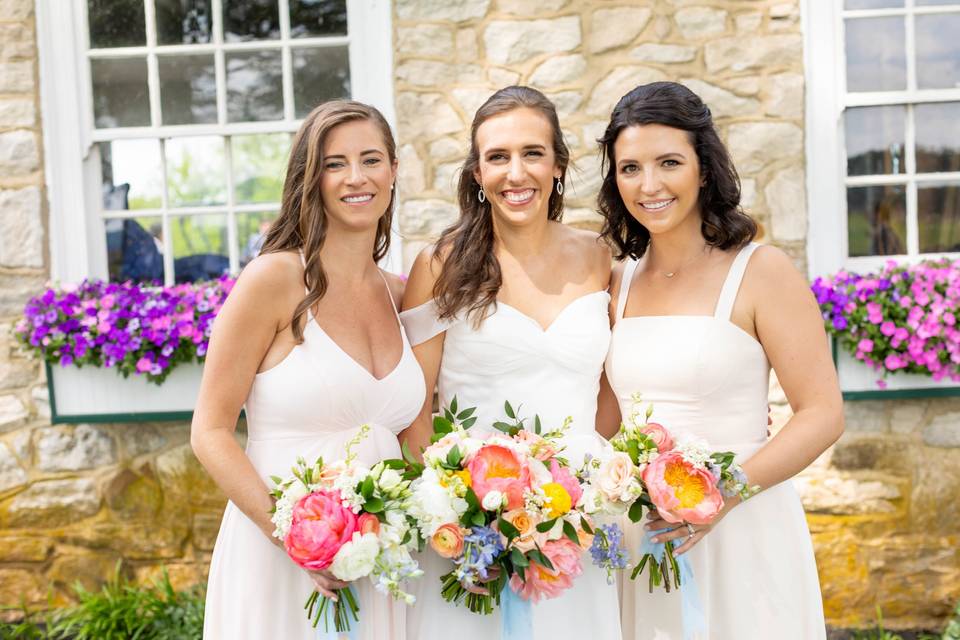 Bride with Bridesmaids