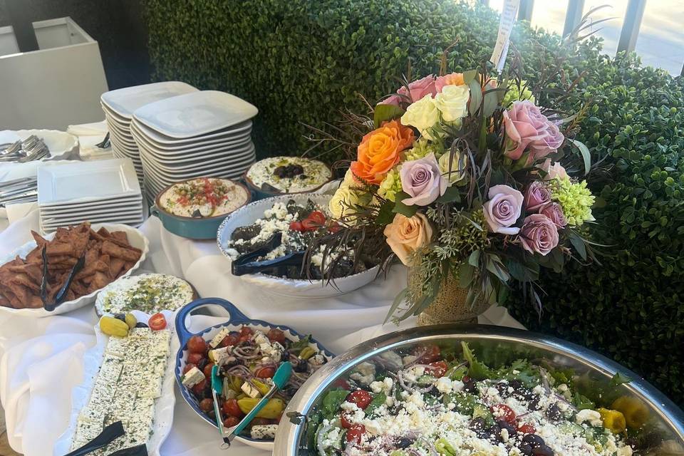 Buffet Style Outdoor Reception