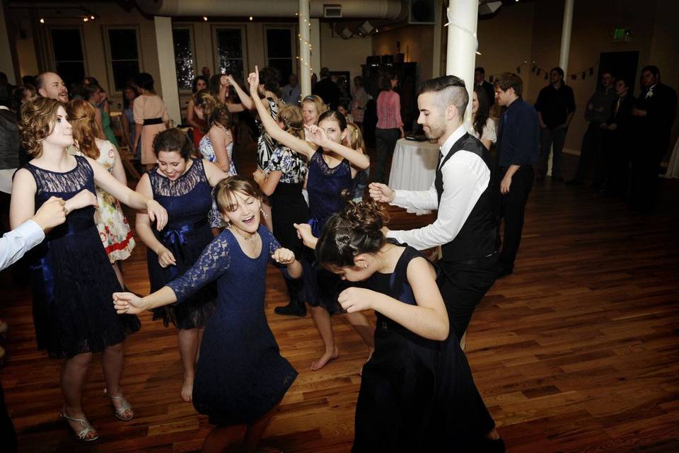 Guest dancing over the music