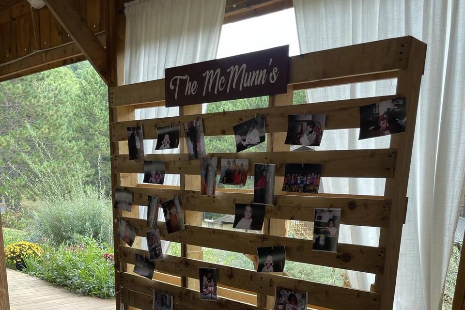 Pallet Picture wall