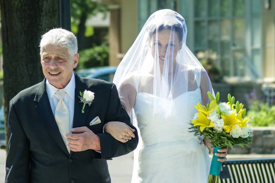 Bride and her father