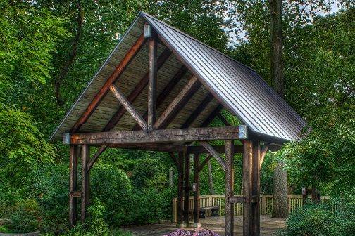 Pavilion in back gardens