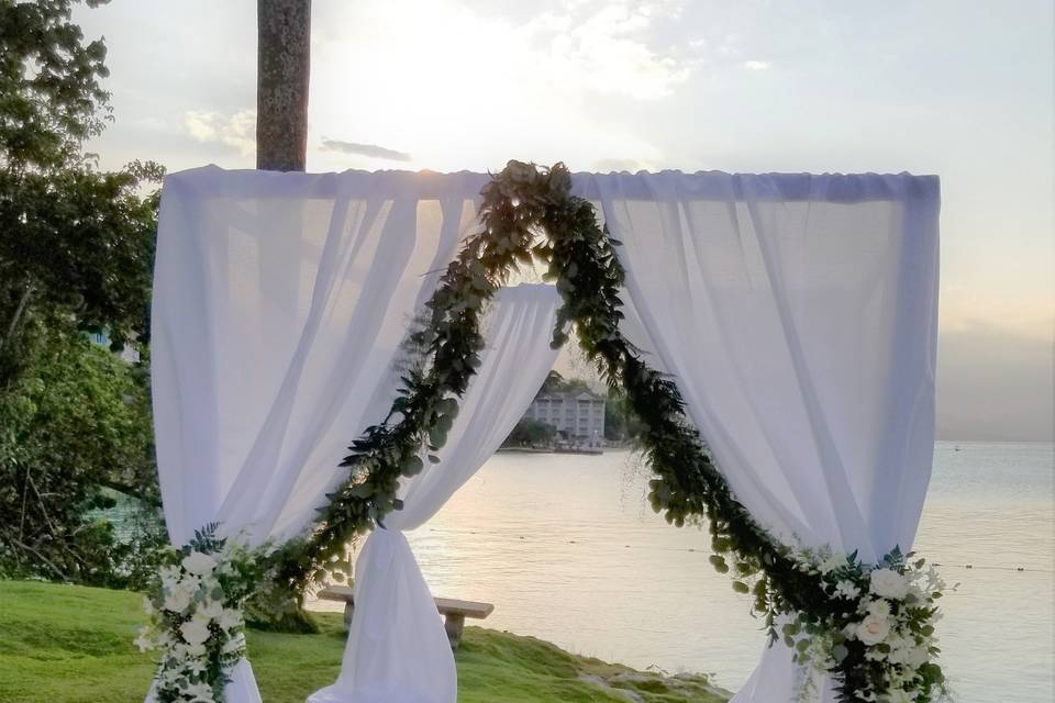 Greenery Garland Arch