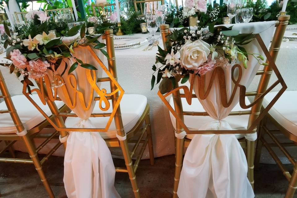 Mr and Mrs Chair Decor