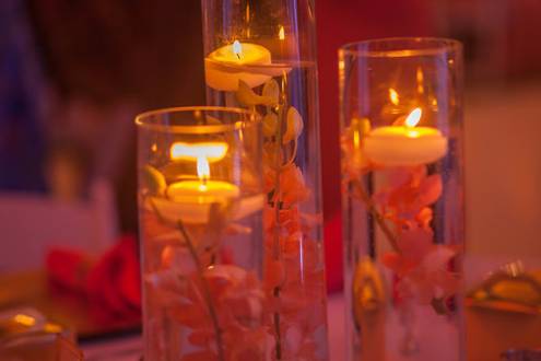 Floating Candle Centerpiece