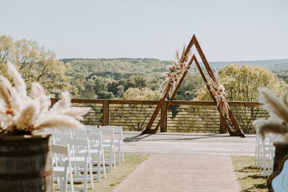 Triangle backdrop