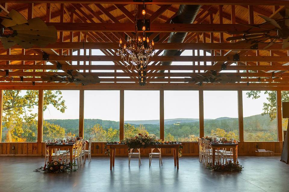 Indoor reception view